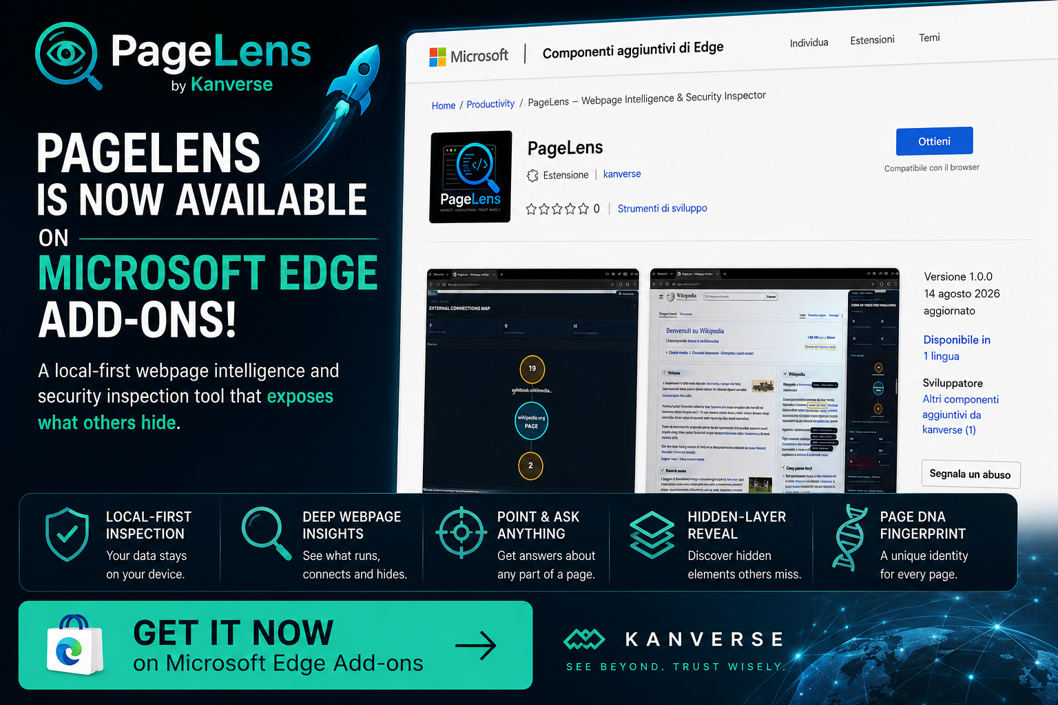 PageLens Microsoft Edge edition